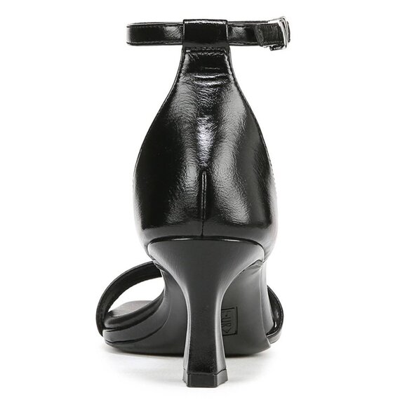 Naturalizer Women's Khloe Open Square Toe Dress Sandals - Black Faux Leather - Picture 4 of 4